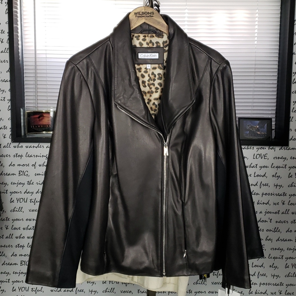 💥NEW💥 Calvin Klein Black Soft Leather Jacket